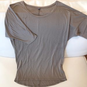 Basic Taupe 1/2 Sleeve Top